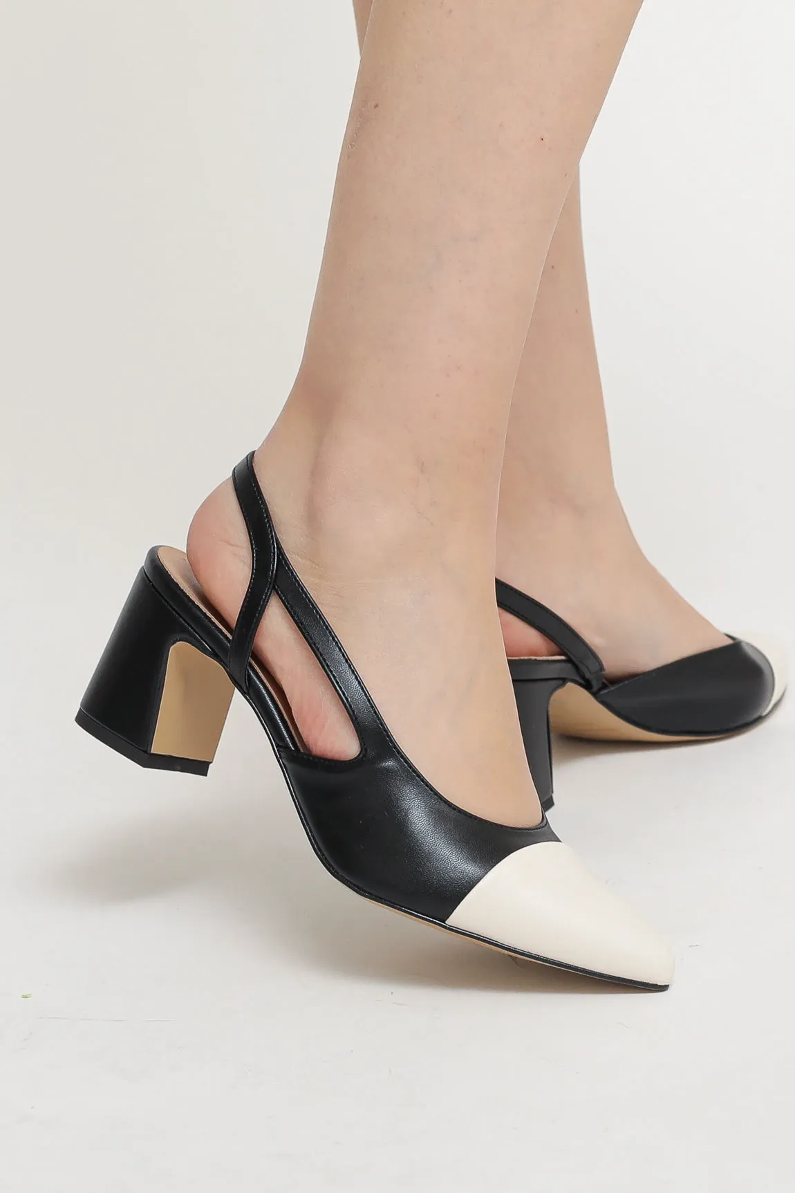 Slingback Bicolor - Burro Nero