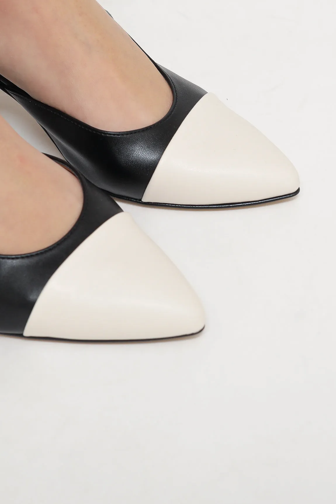 Slingback Bicolor - Burro Nero