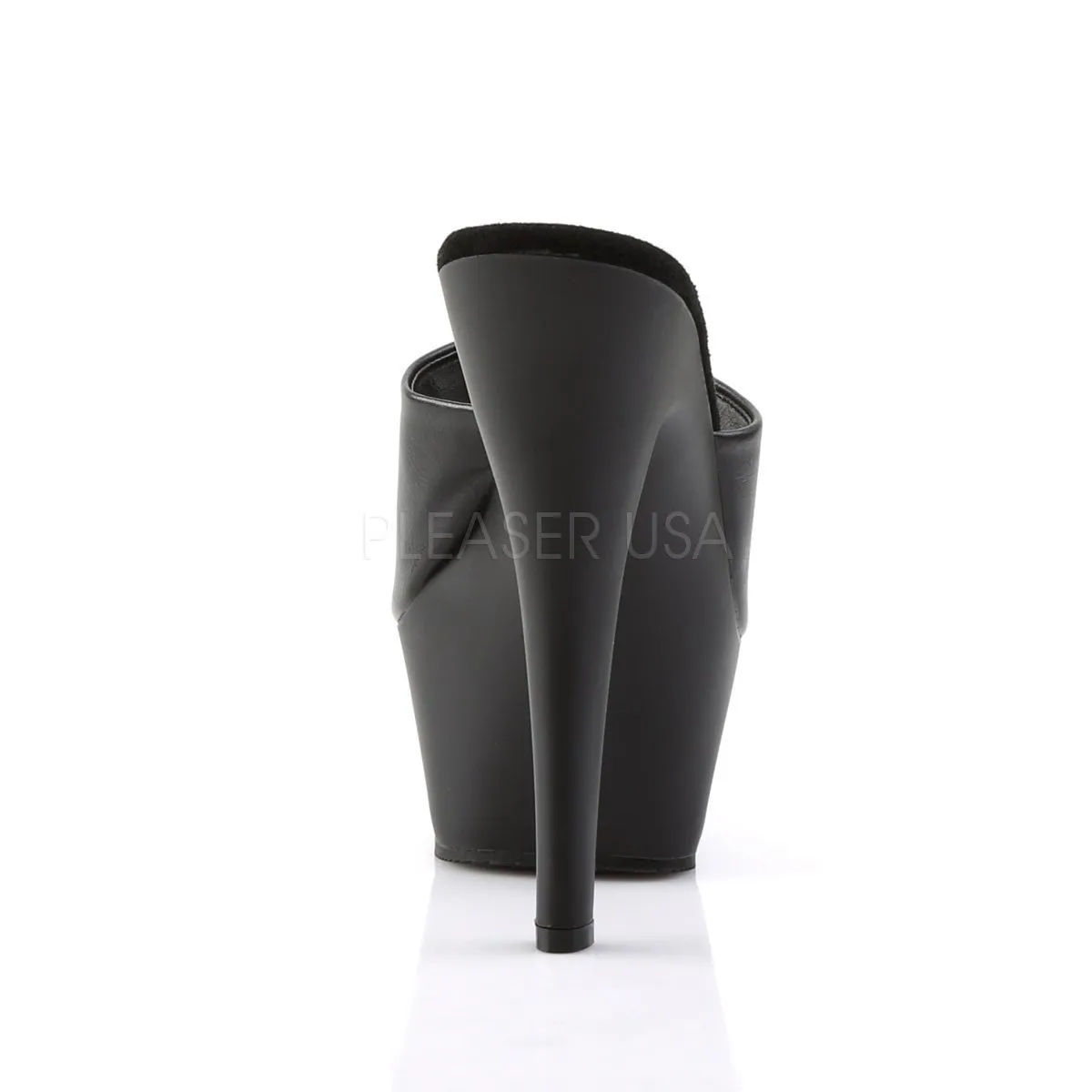 SS-KISS-201 Platform Sandal | Black Faux Leather