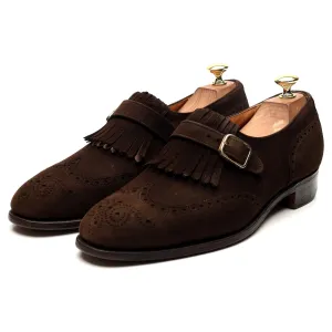 'Stafford' Brown Suede Monk Strap UK 8 F