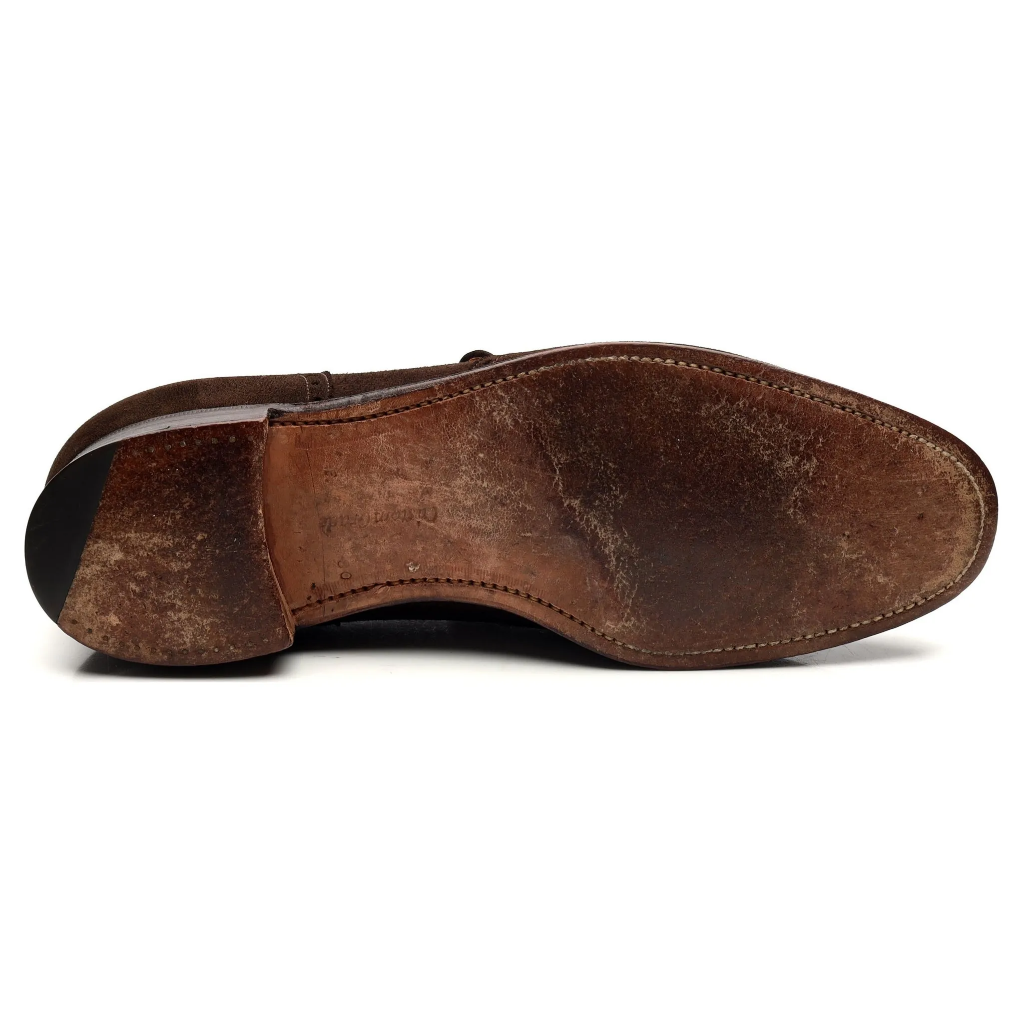 'Stafford' Brown Suede Monk Strap UK 8 F