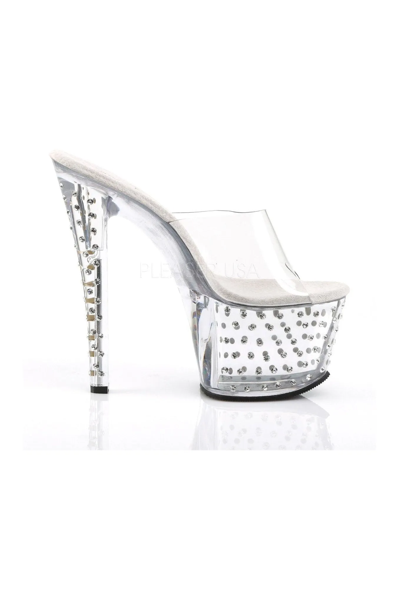 STARDUST-701 Platform Slide  | Clear Vinyl