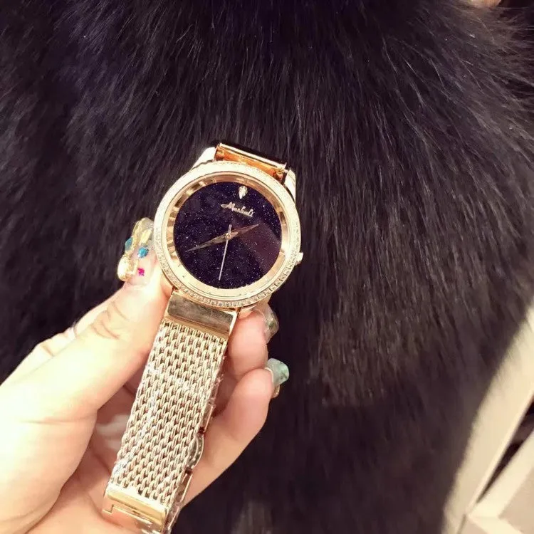 Starry Sky Stainless Steel Strap Women's Watch