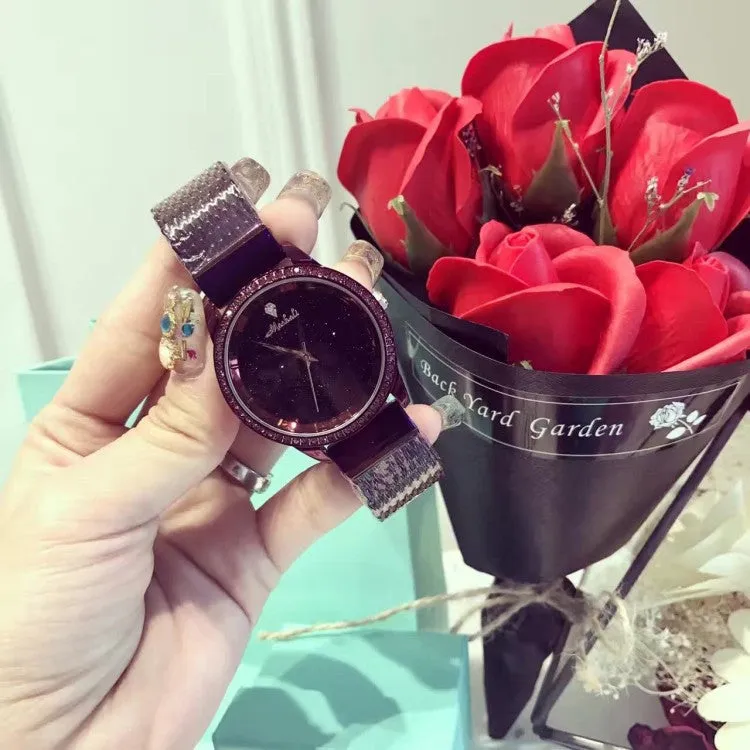 Starry Sky Stainless Steel Strap Women's Watch