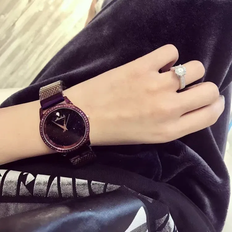 Starry Sky Stainless Steel Strap Women's Watch