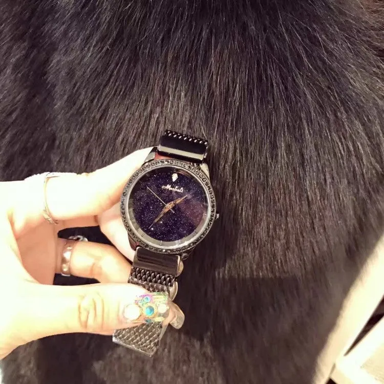 Starry Sky Stainless Steel Strap Women's Watch
