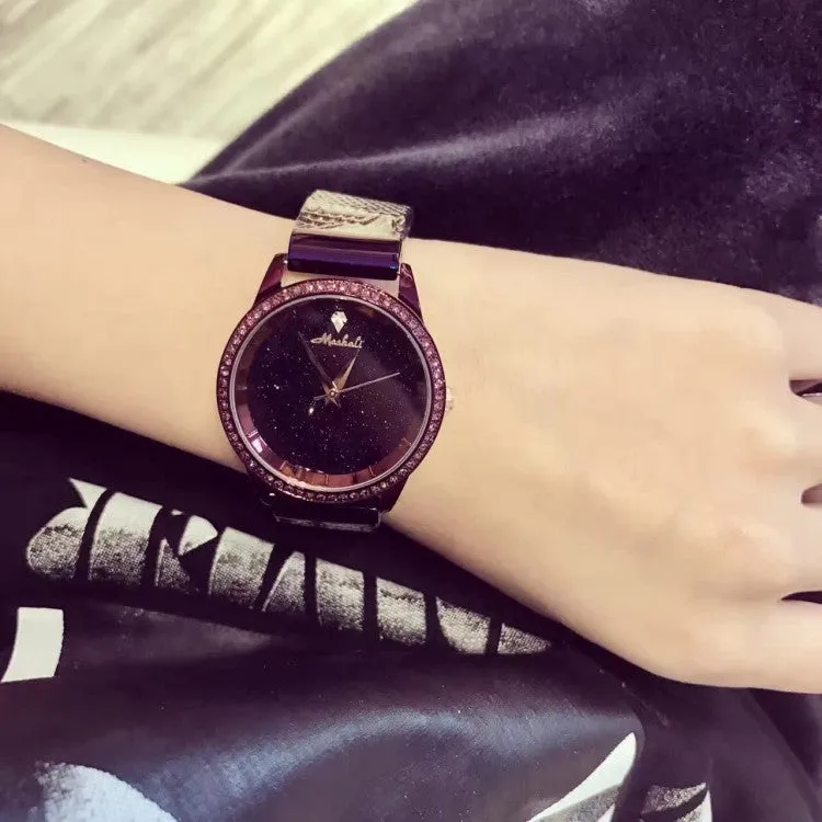 Starry Sky Stainless Steel Strap Women's Watch