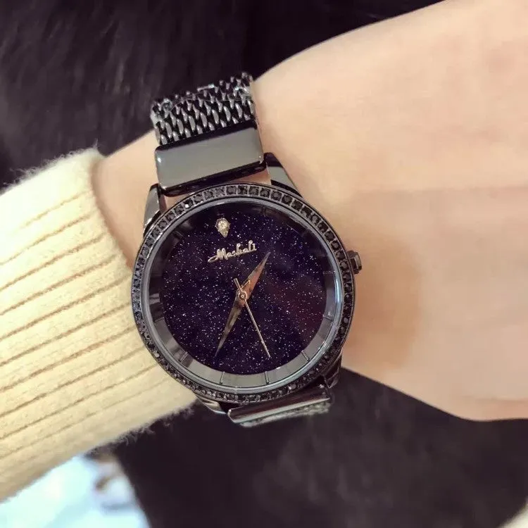 Starry Sky Stainless Steel Strap Women's Watch