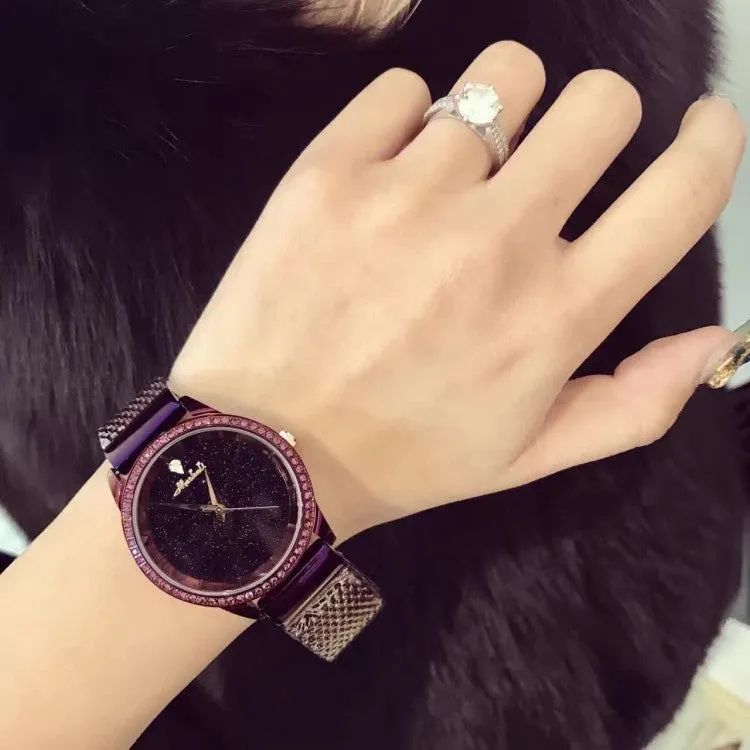 Starry Sky Stainless Steel Strap Women's Watch