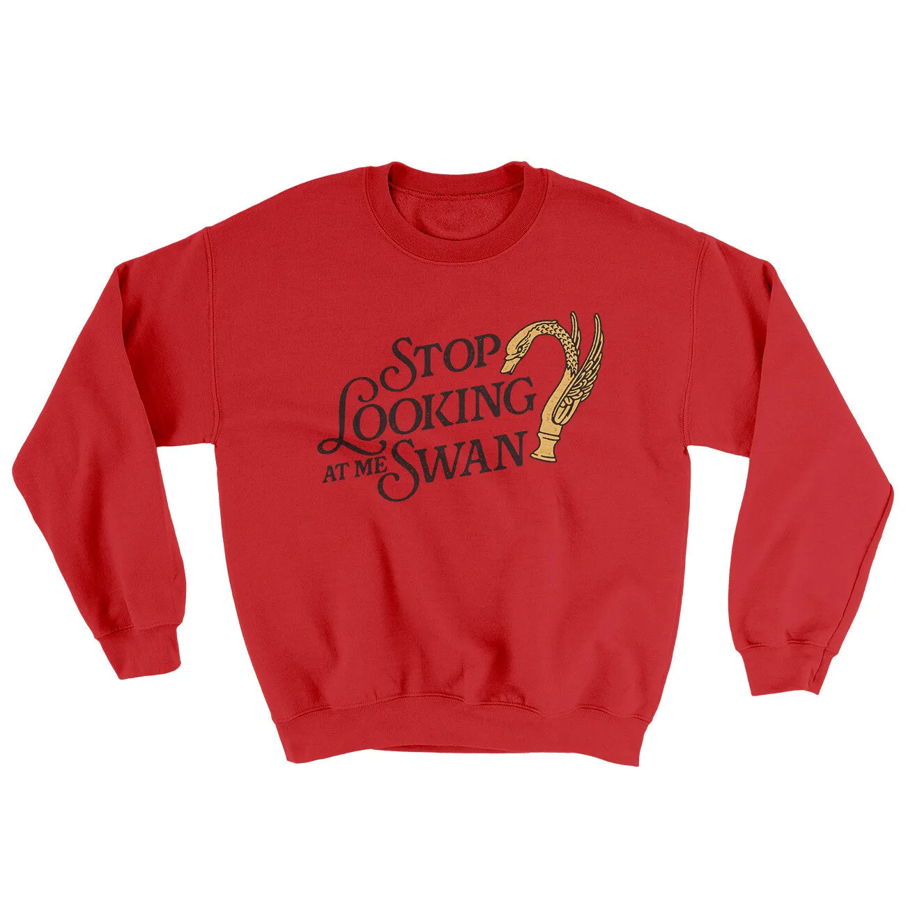 Stop Looking At Me Swan Ugly Sweater