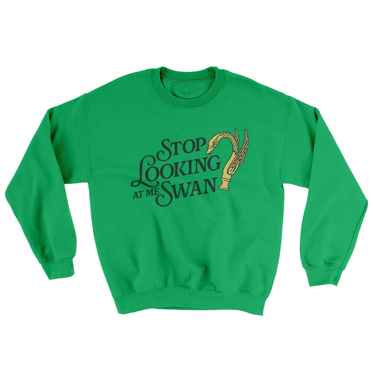 Stop Looking At Me Swan Ugly Sweater