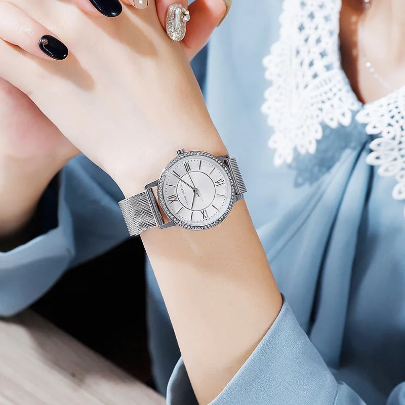 Strarry Sky Dial Waterproof Women's Watch