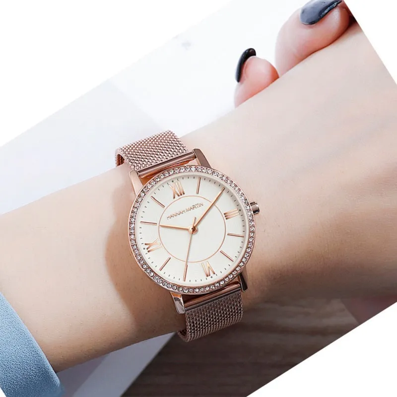Strarry Sky Dial Waterproof Women's Watch