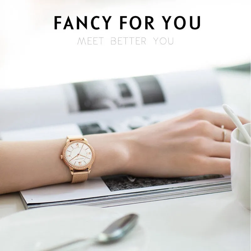 Strarry Sky Dial Waterproof Women's Watch