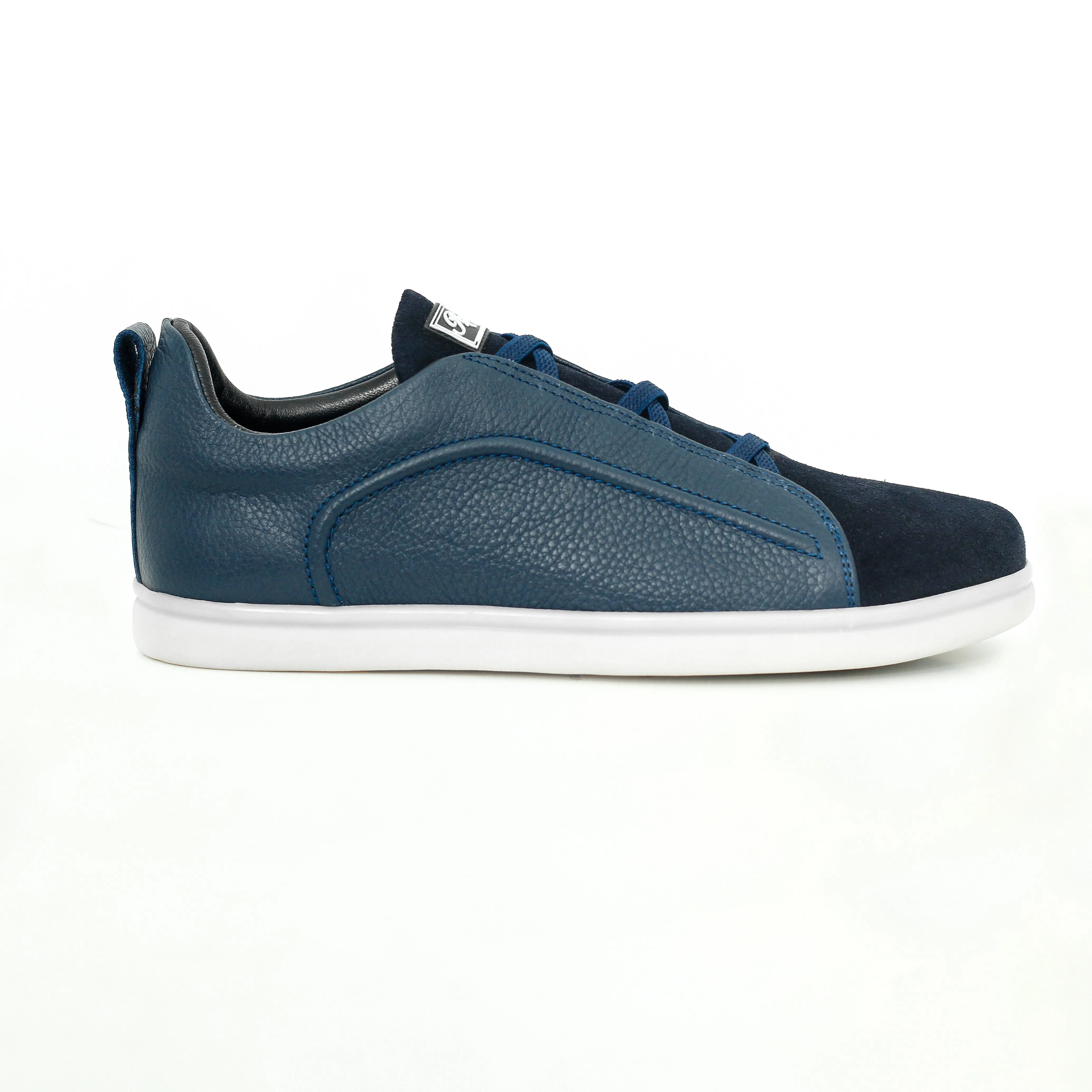 Suede & Napa Leather Leather Plimsoll Sneakers