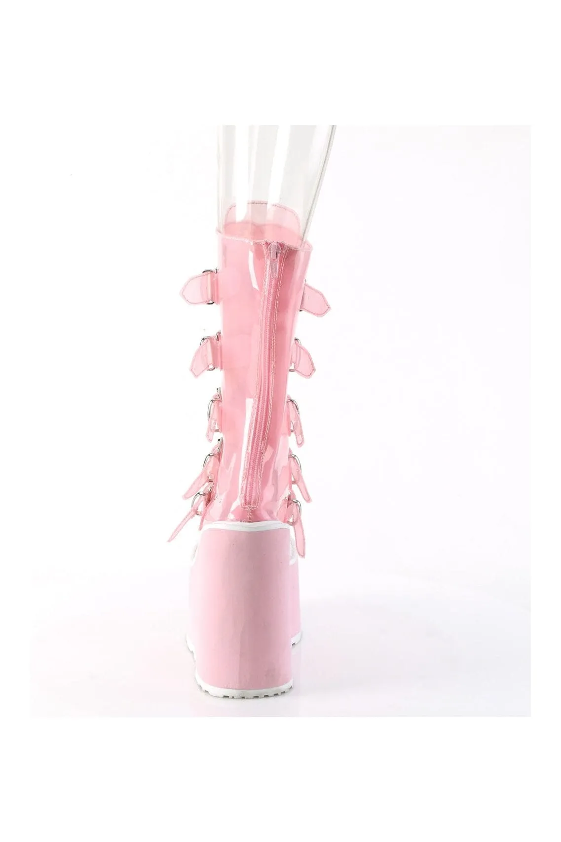 SWING-230C PInk Faux Leather Knee Boot