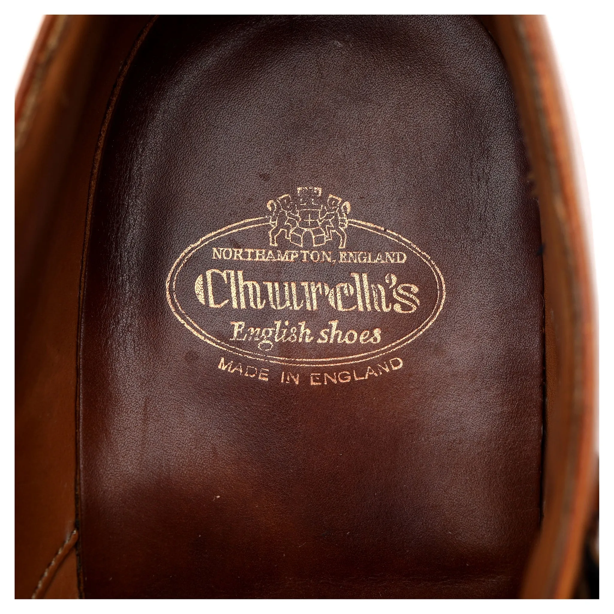 Tan Brown Leather Double Monk Strap UK 8 F