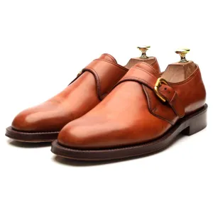 Tan Brown Leather Monk Strap UK 7.5