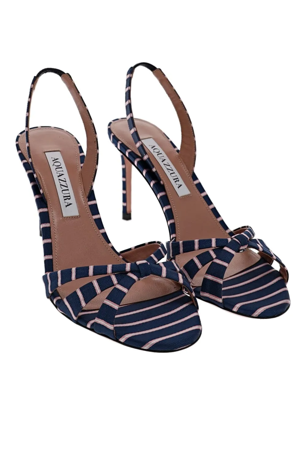 Tate Dark Jean Striped Slingback Sandal