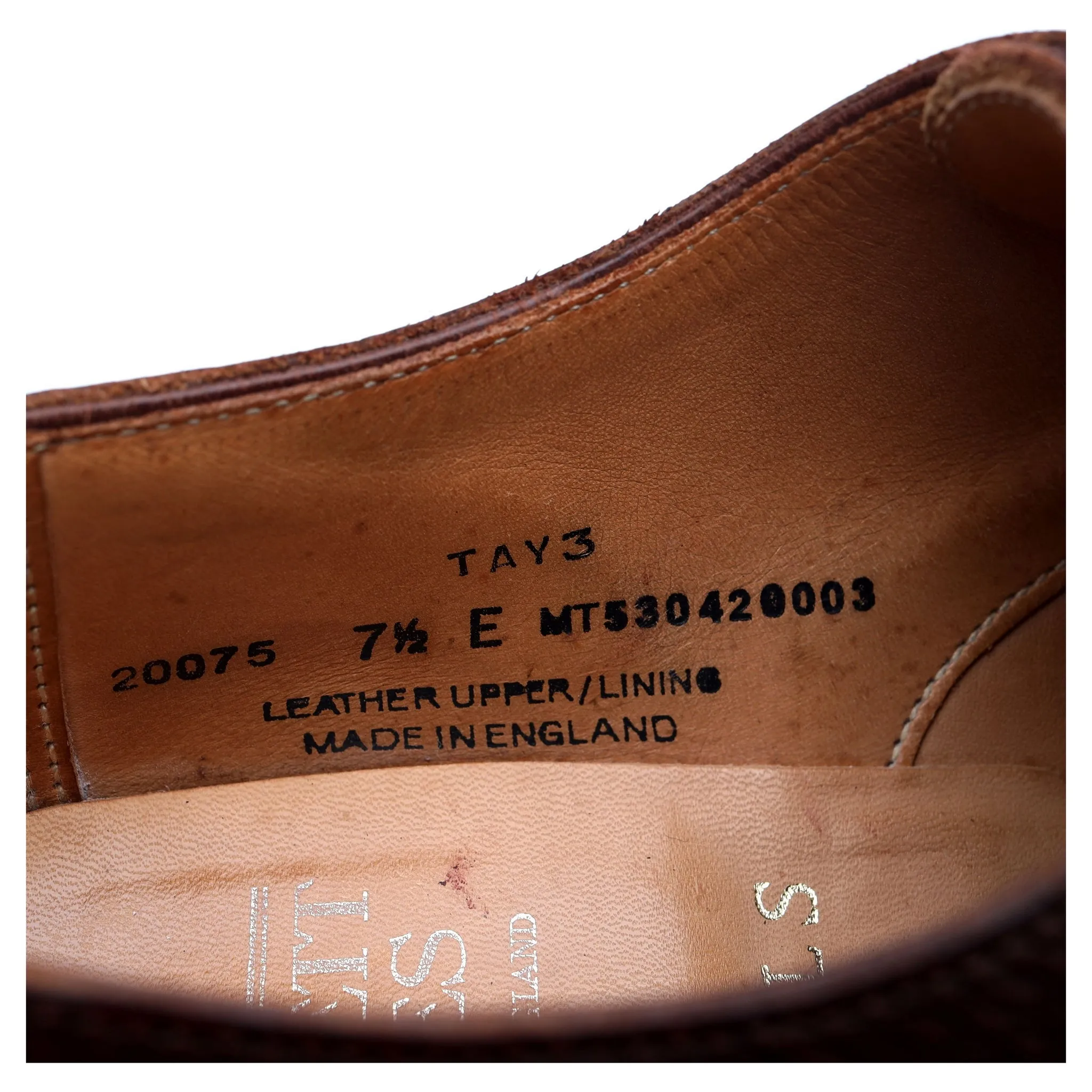 'Tay 3' Brown Leather Double Monk Strap UK 7.5 E