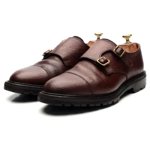 'Tay 3' Brown Leather Double Monk Strap UK 7.5 E