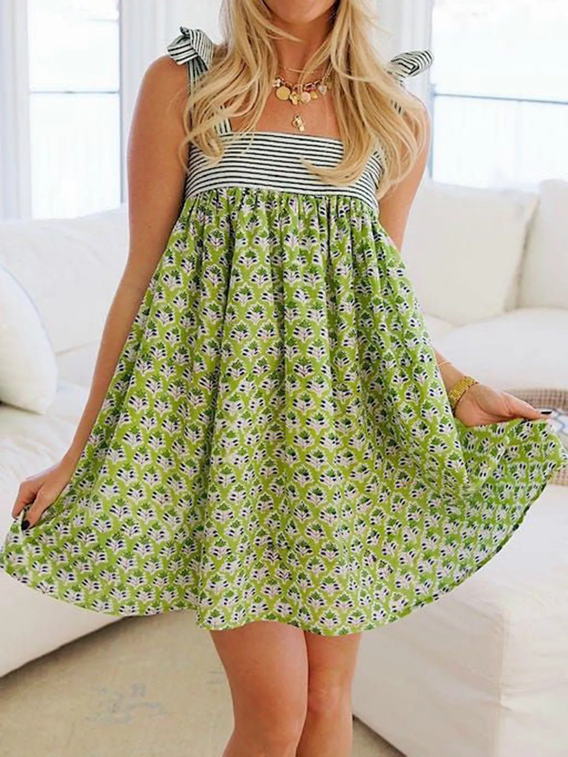 The Darling Drifter Tie Shoulder Mini Dress
