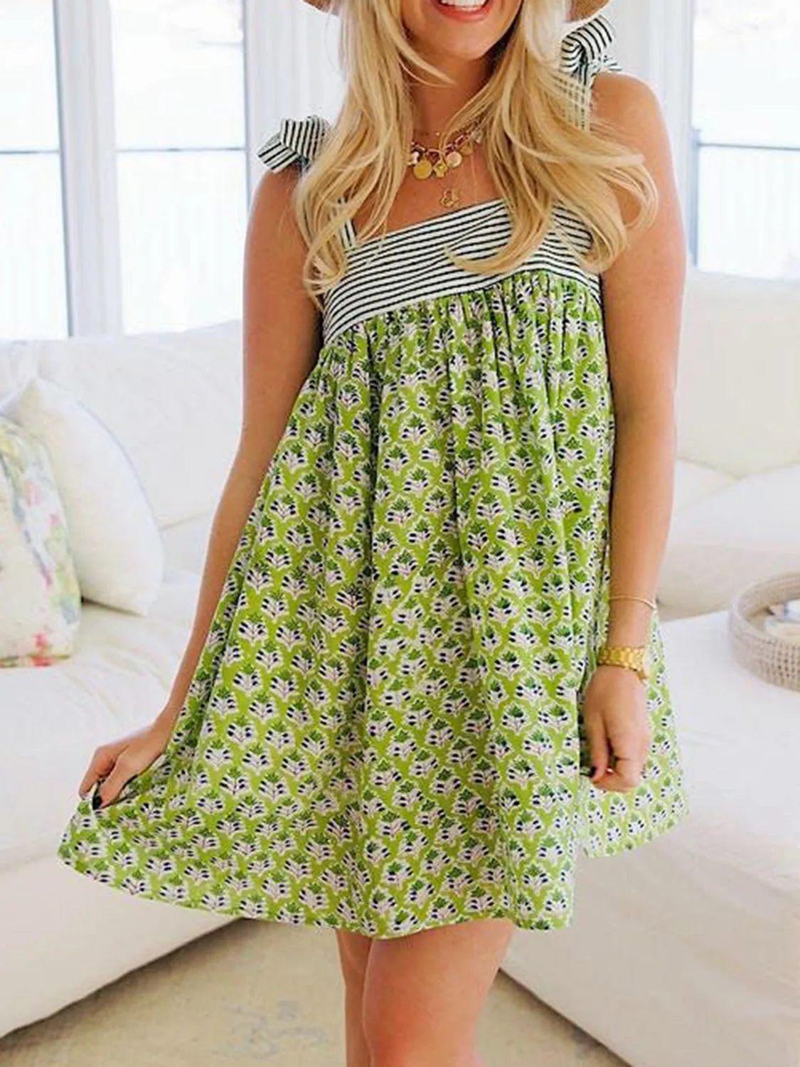 The Darling Drifter Tie Shoulder Mini Dress