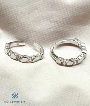 The Polka Silver Toe-Rings