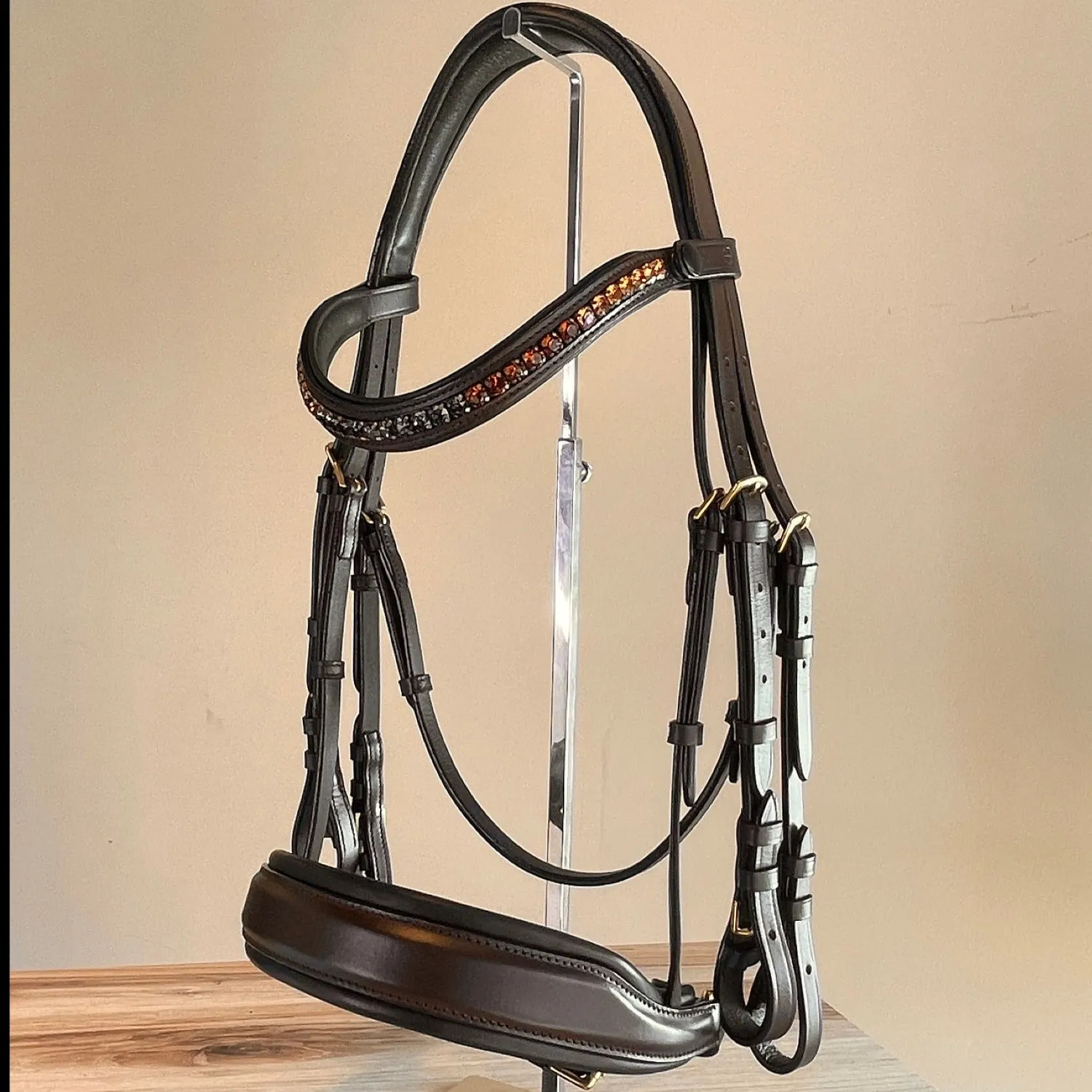The Sarah - Maple Brown Leather Double