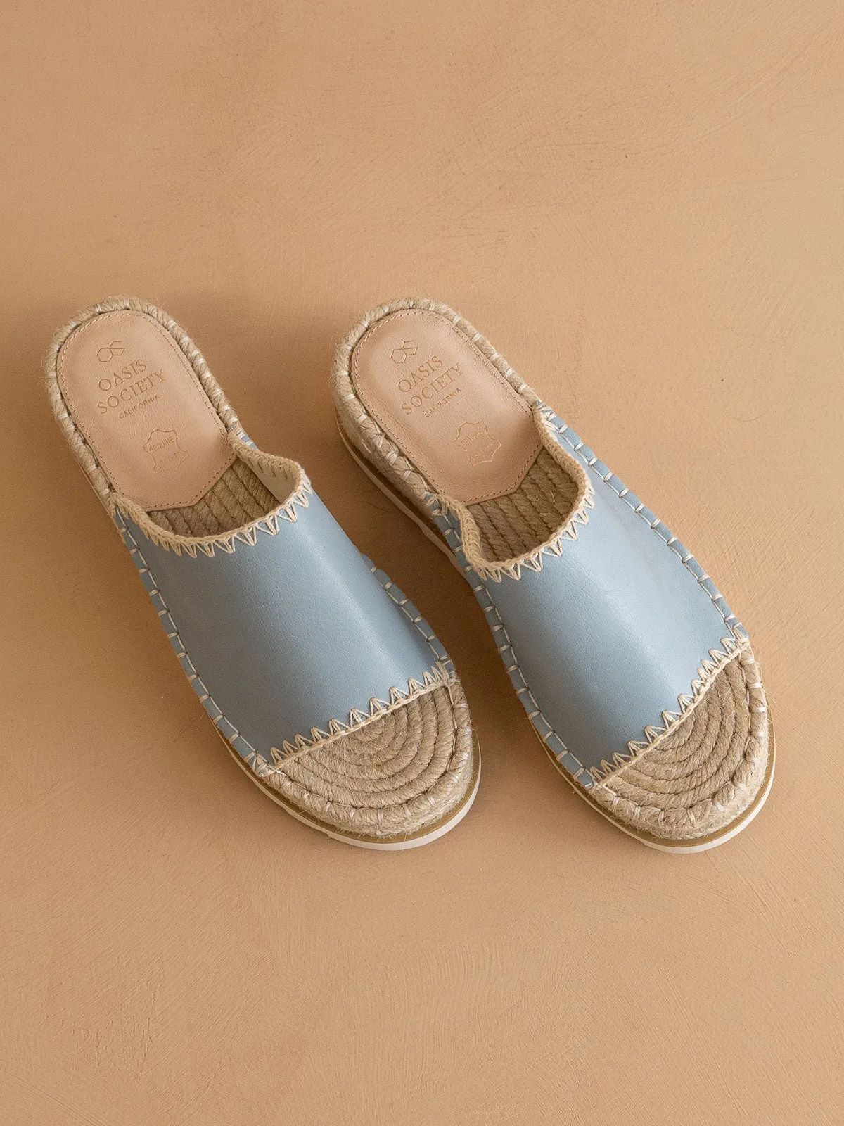 The Vista | Blue  Espadrille Platform Sandal