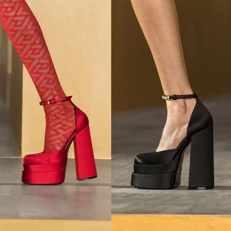 Thick High-heeled Shoes Platform Women Sandals