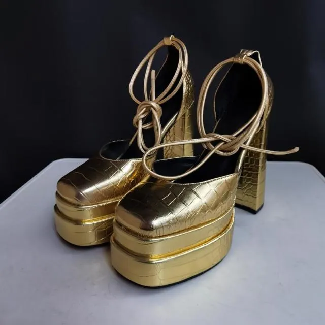 Thick High-heeled Shoes Platform Women Sandals