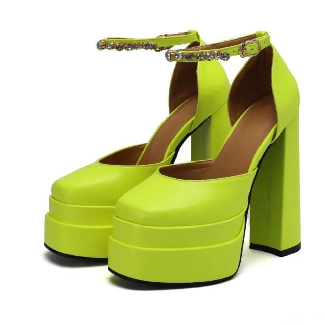 Thick High-heeled Shoes Platform Women Sandals
