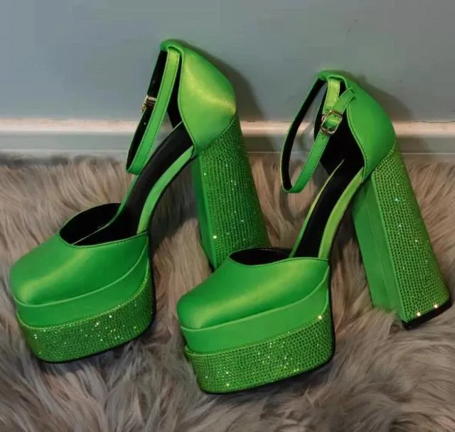 Thick High-heeled Shoes Platform Women Sandals