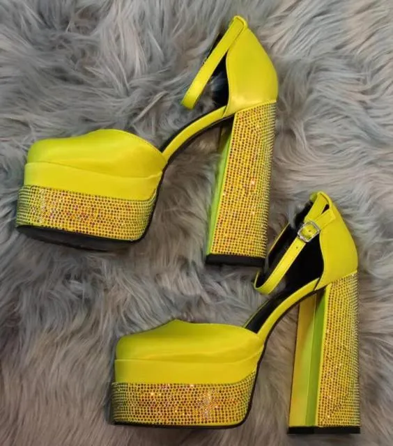 Thick High-heeled Shoes Platform Women Sandals