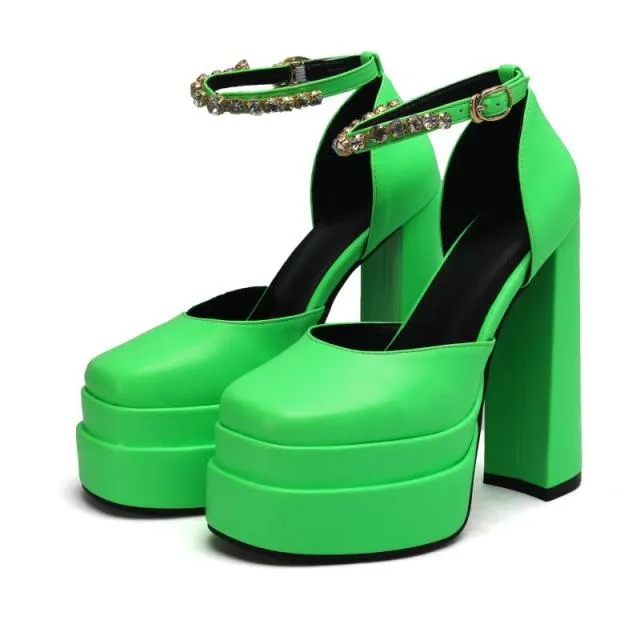 Thick High-heeled Shoes Platform Women Sandals