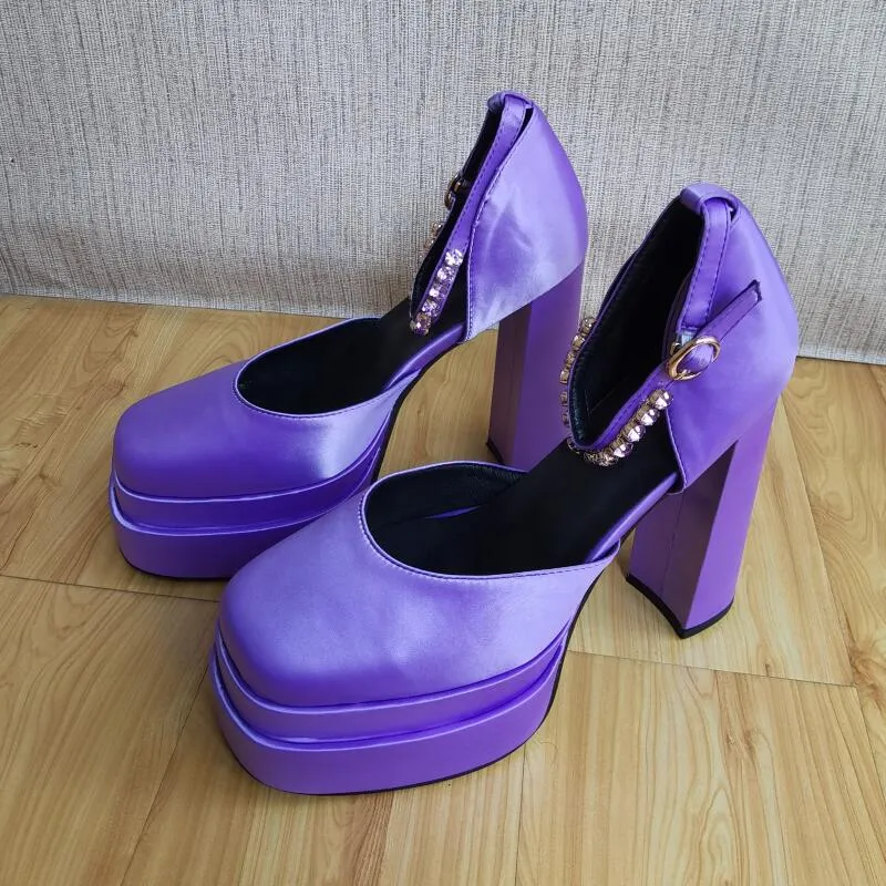 Thick High-heeled Shoes Platform Women Sandals