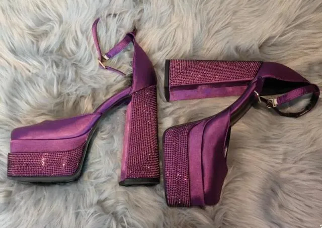 Thick High-heeled Shoes Platform Women Sandals
