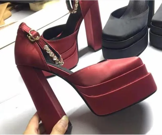 Thick High-heeled Shoes Platform Women Sandals