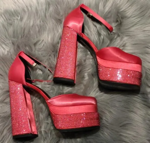Thick High-heeled Shoes Platform Women Sandals