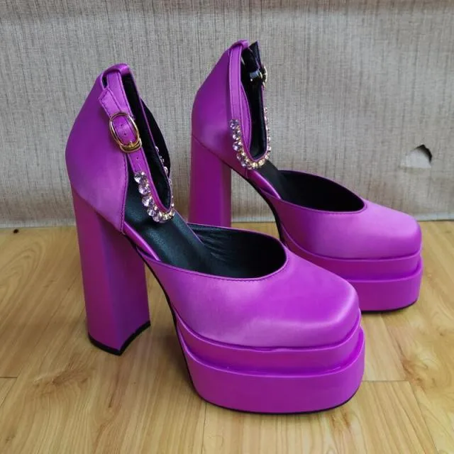Thick High-heeled Shoes Platform Women Sandals