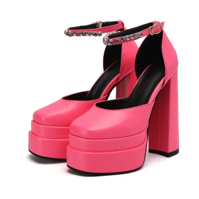 Thick High-heeled Shoes Platform Women Sandals