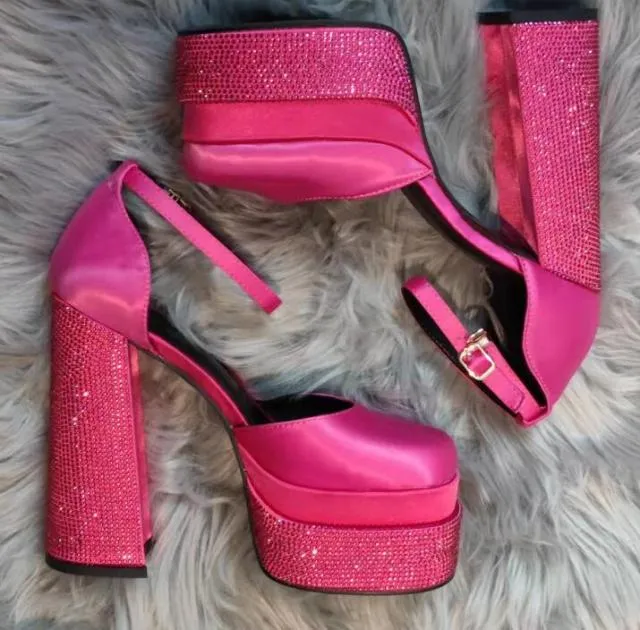 Thick High-heeled Shoes Platform Women Sandals