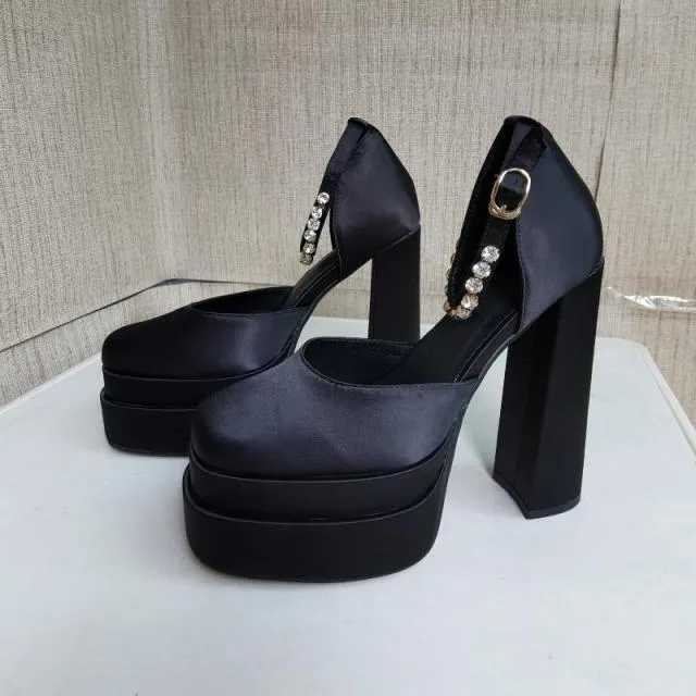 Thick High-heeled Shoes Platform Women Sandals