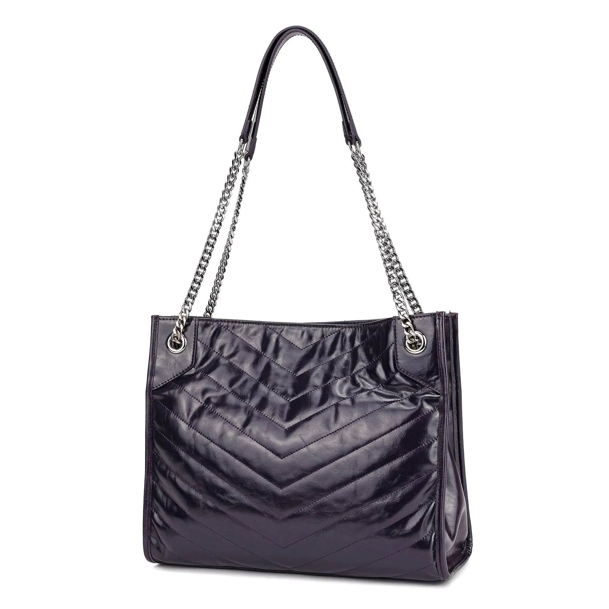 Tiffany & Fred Oil-Waxed Leather Tote Bag