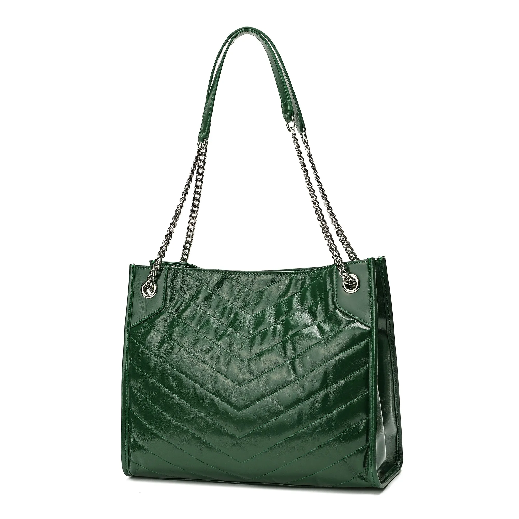 Tiffany & Fred Oil-Waxed Leather Tote Bag