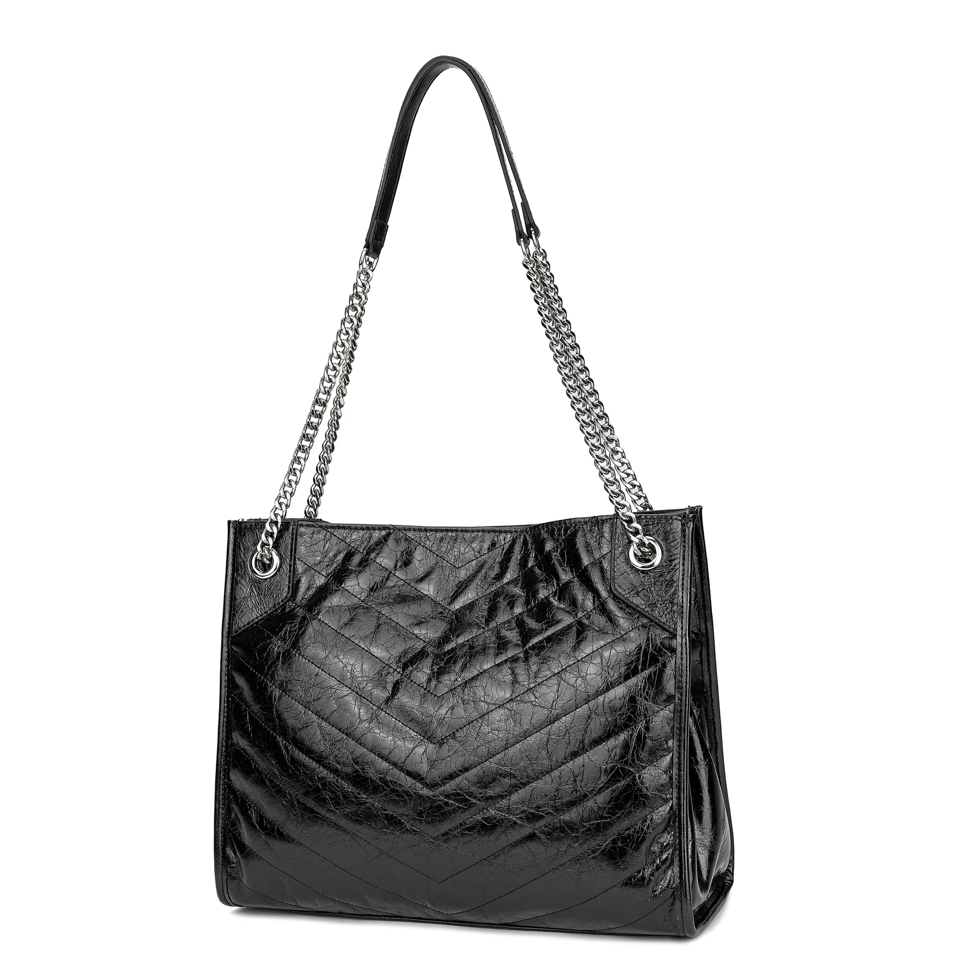 Tiffany & Fred Oil-Waxed Leather Tote Bag