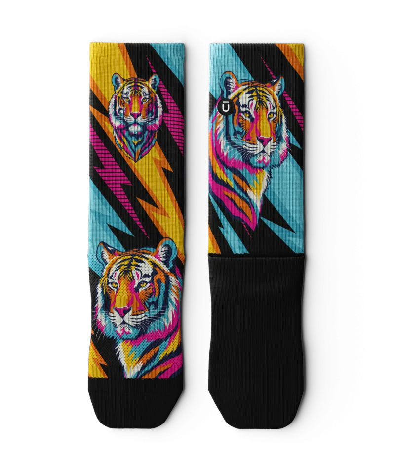 Tiger Flash Crew Socks