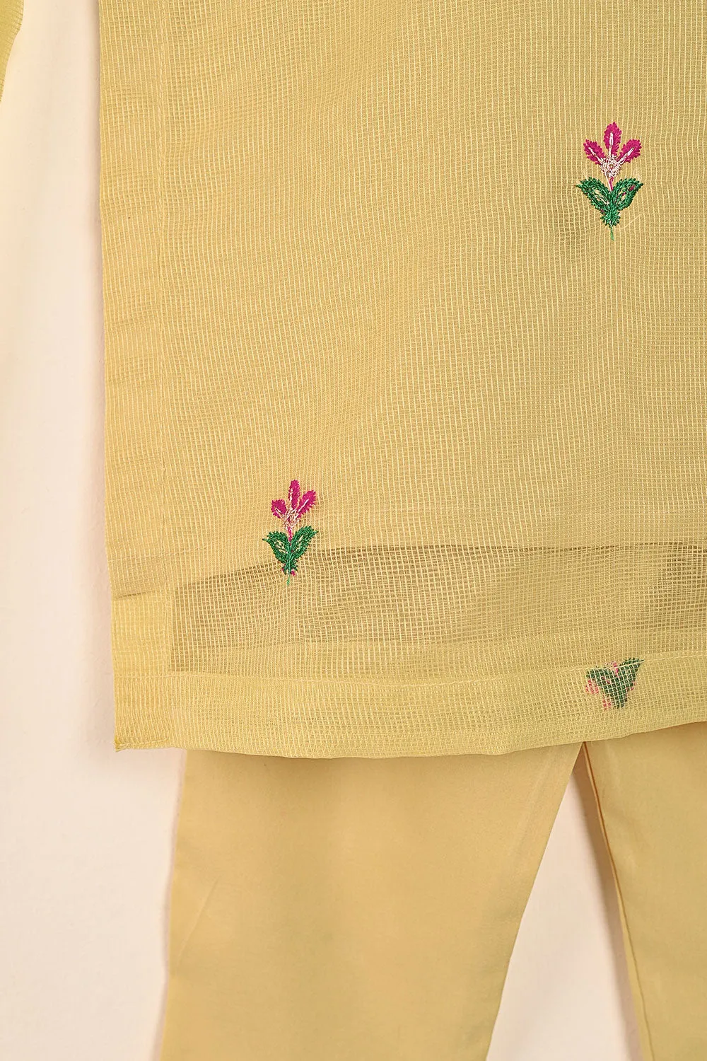 TKF-132-Skin - Kids 3Pc Javeria Net Embroidered Formal Dress