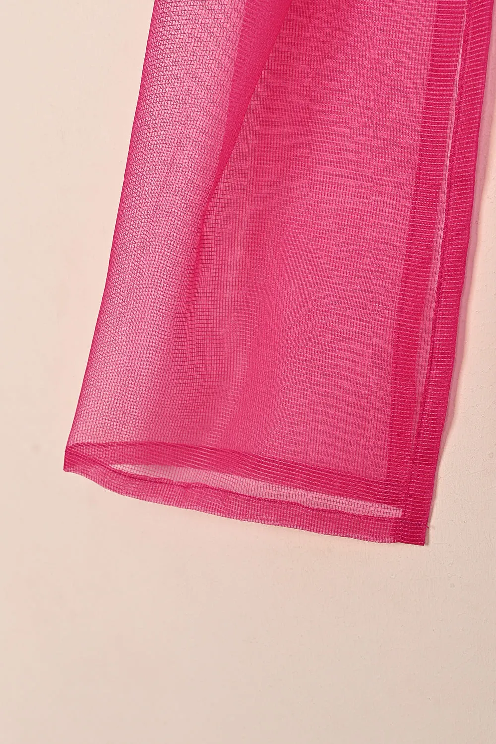TKF-178-Royal Fuchsia - Kids 3Pc Javeria Net Embroidered Formal Dress